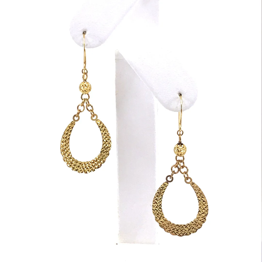 14K Gold Horseshoe Earrings