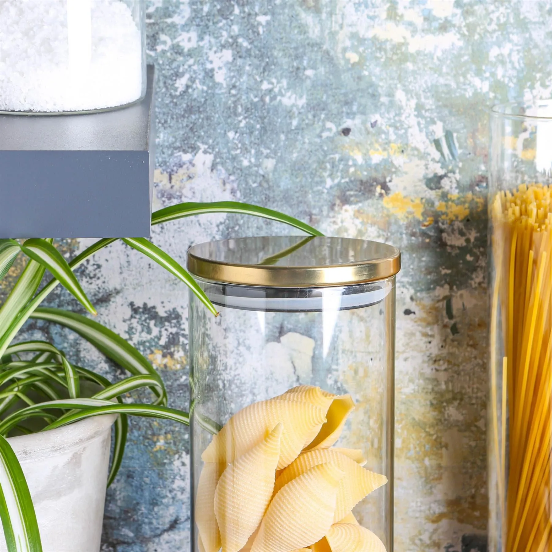 1.5L Metal Lid Storage Jars - Pack of 3 - By Argon Tableware
