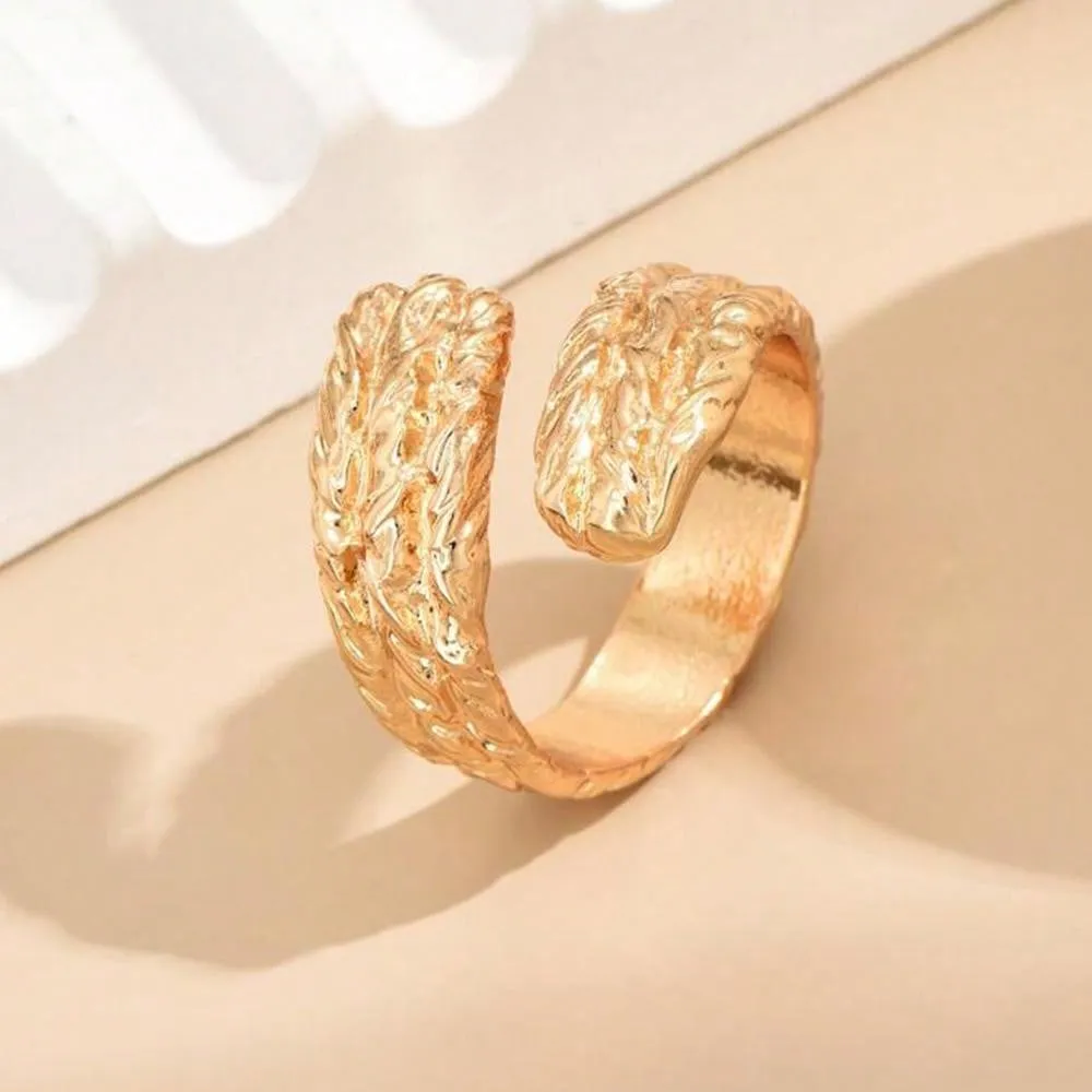 1pc Personalized & Creative, Minimalist Irregular Geometric Hollow Out Ring For Women