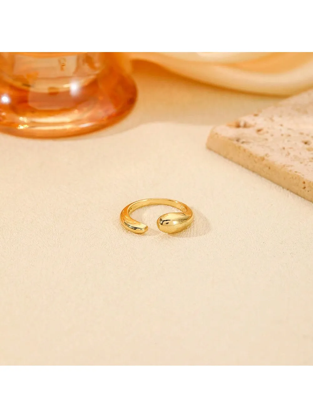 1pc Personalized & Creative, Minimalist Irregular Geometric Hollow Out Ring For Women