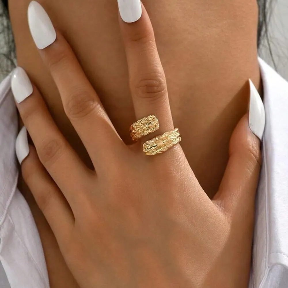 1pc Personalized & Creative, Minimalist Irregular Geometric Hollow Out Ring For Women