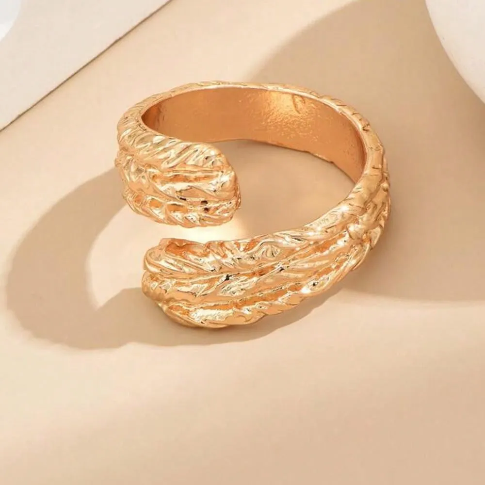 1pc Personalized & Creative, Minimalist Irregular Geometric Hollow Out Ring For Women