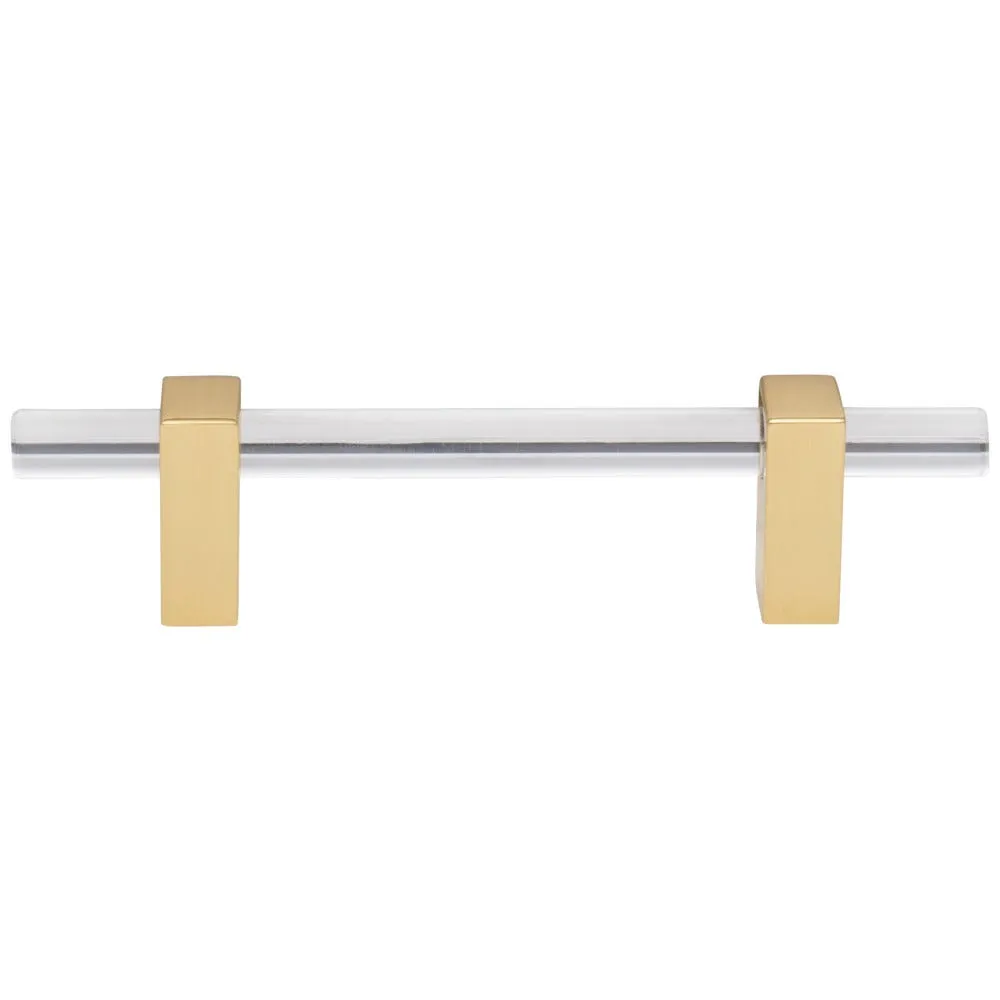 96 mm Center-to-Center Brushed Gold Spencer Cabinet Bar Pull