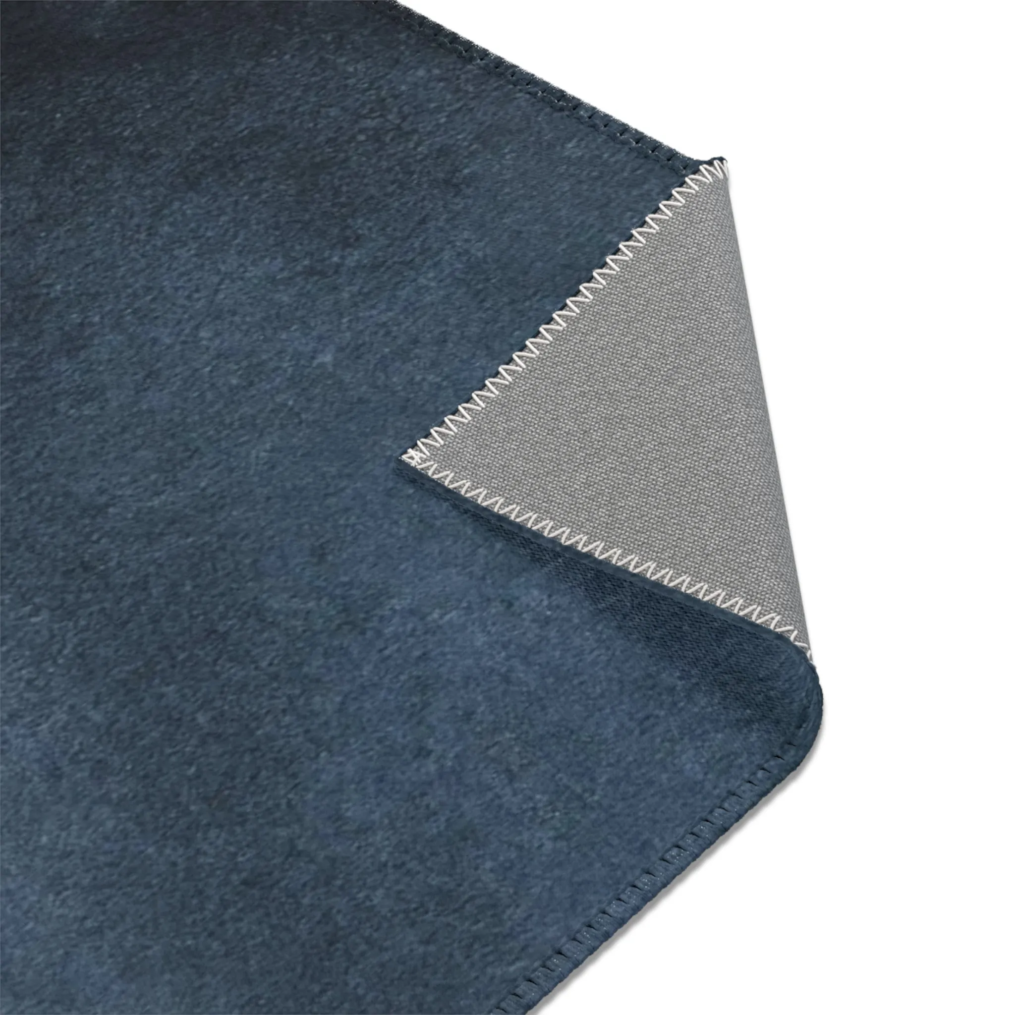 Abstract Boho Area Rug | Navy Blue, Blush Ivory, Beige Minimalist