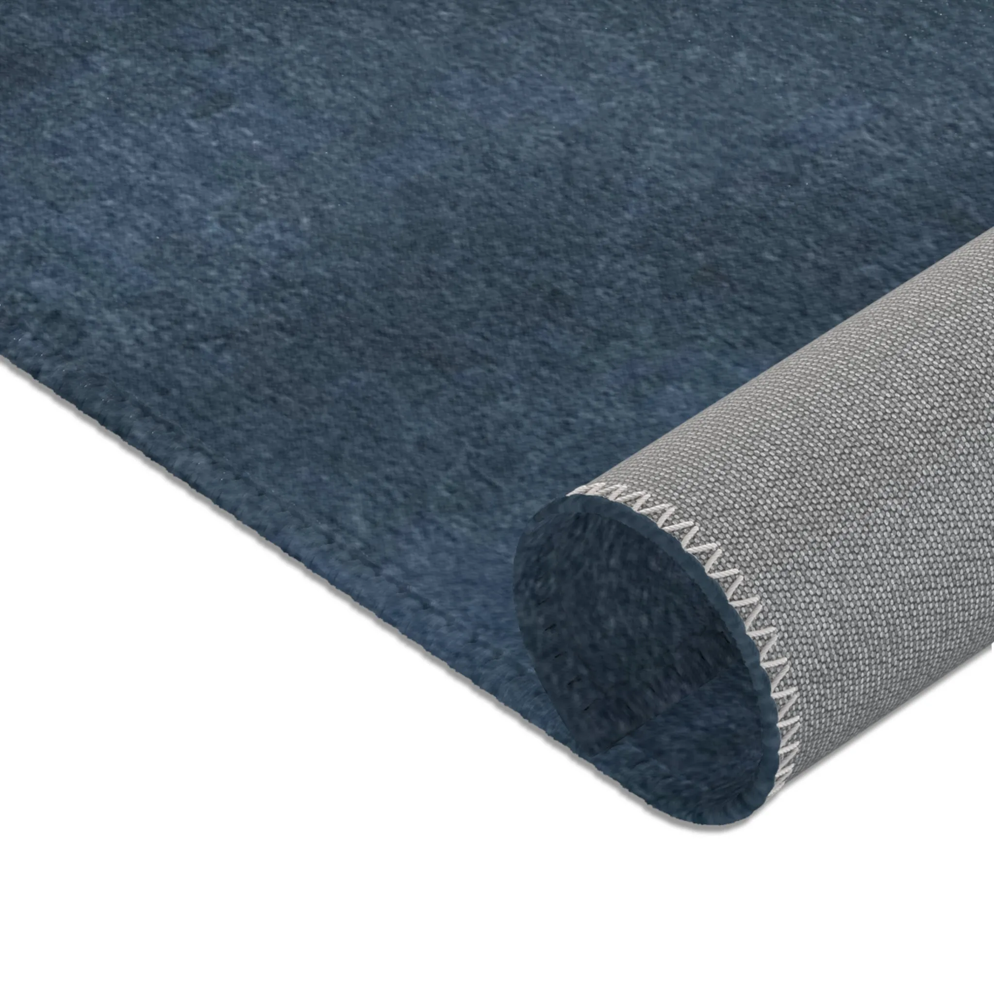 Abstract Boho Area Rug | Navy Blue, Blush Ivory, Beige Minimalist