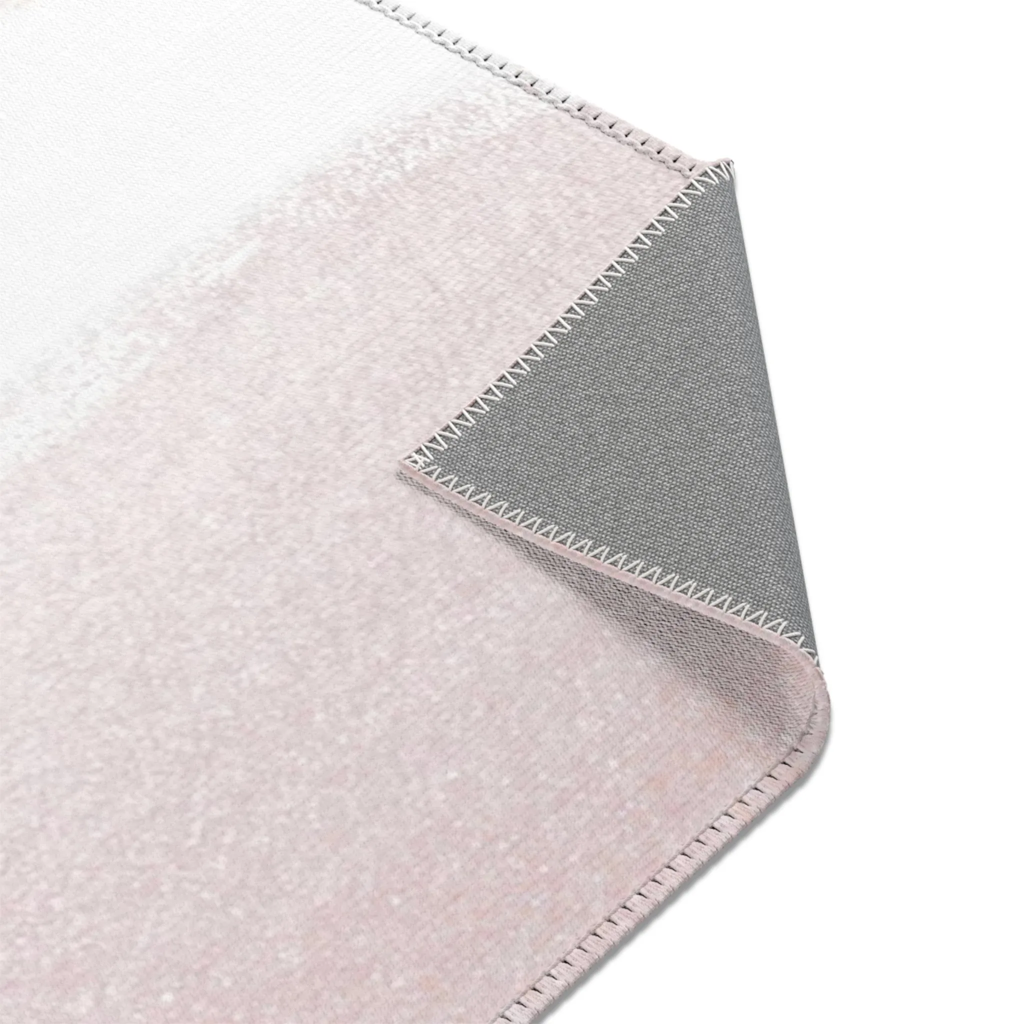Abstract Boho Area Rug | Pastel Blue, Blush Pink, Beige Minimalist