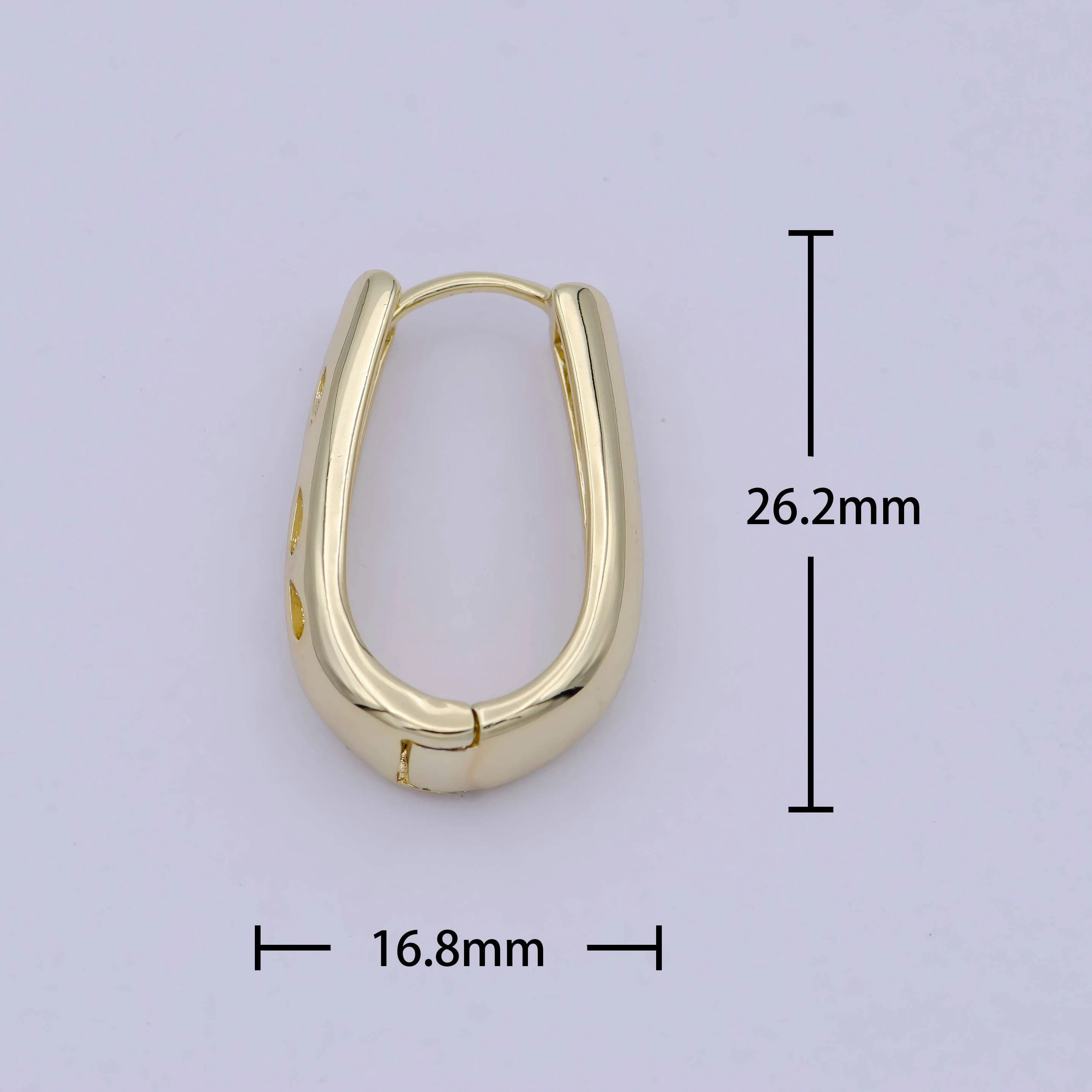Aim Eternal - 14K Gold Filled Oval Hoop Earrings