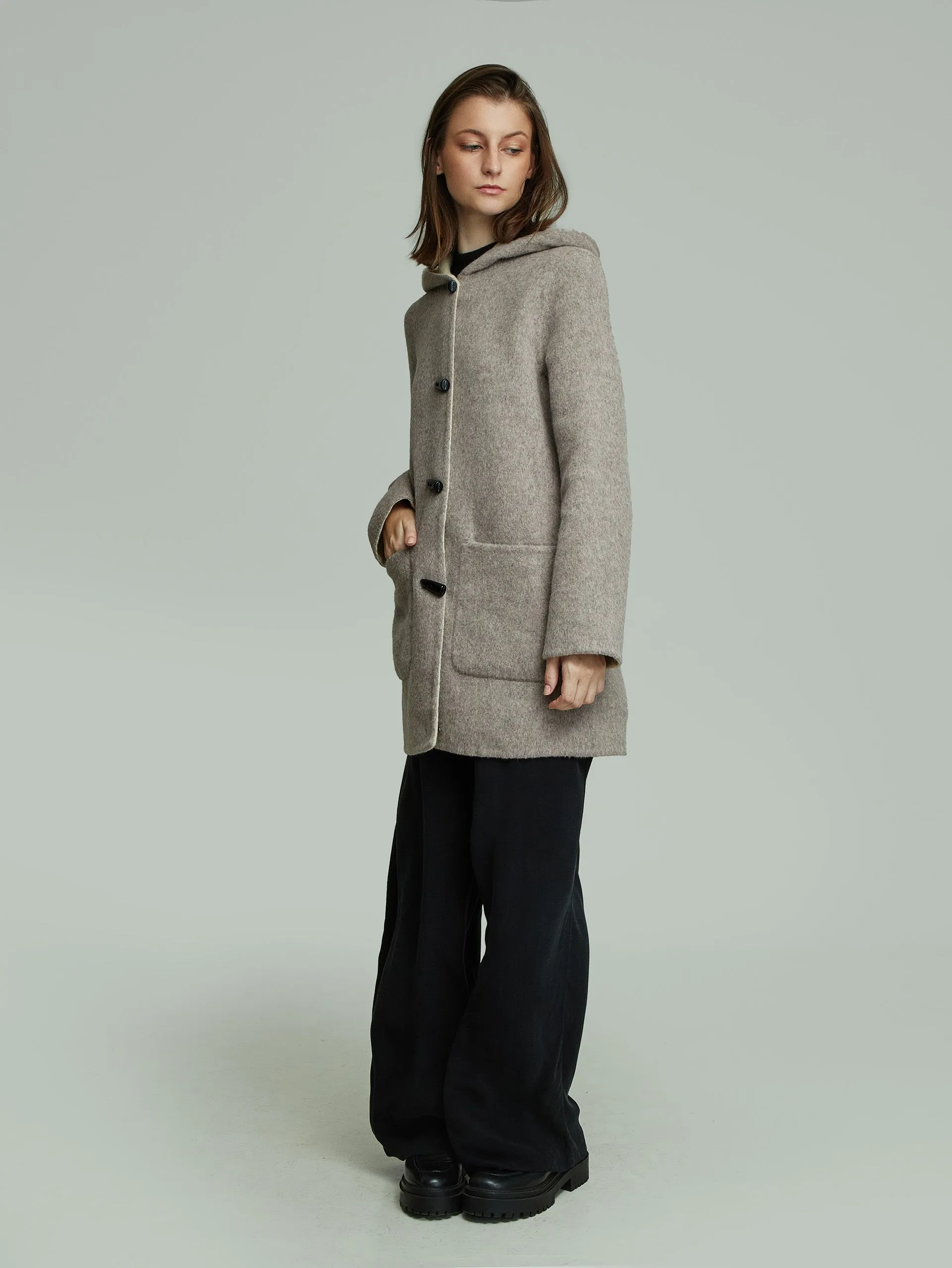 Alaia Coat Baby Alpaca Color Beige