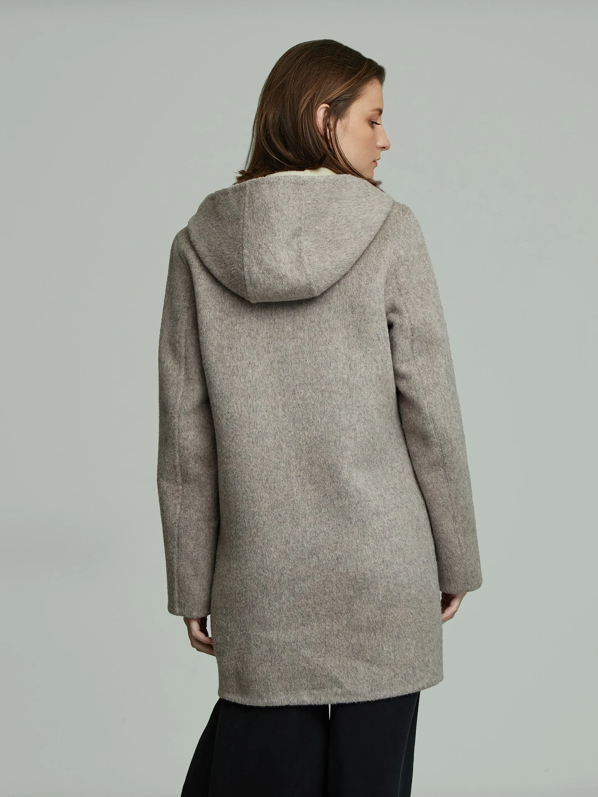 Alaia Coat Baby Alpaca Color Beige