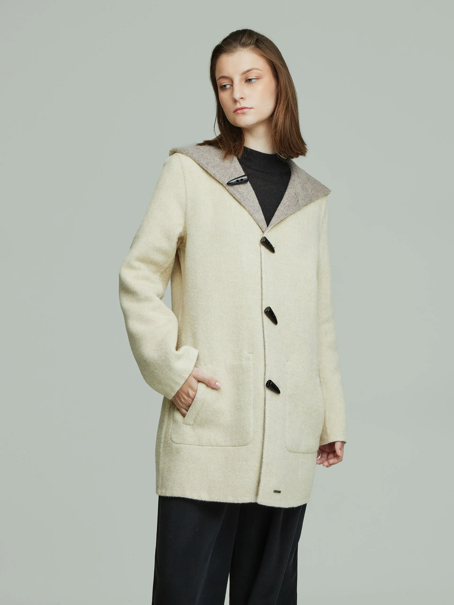 Alaia Coat Baby Alpaca Color Beige