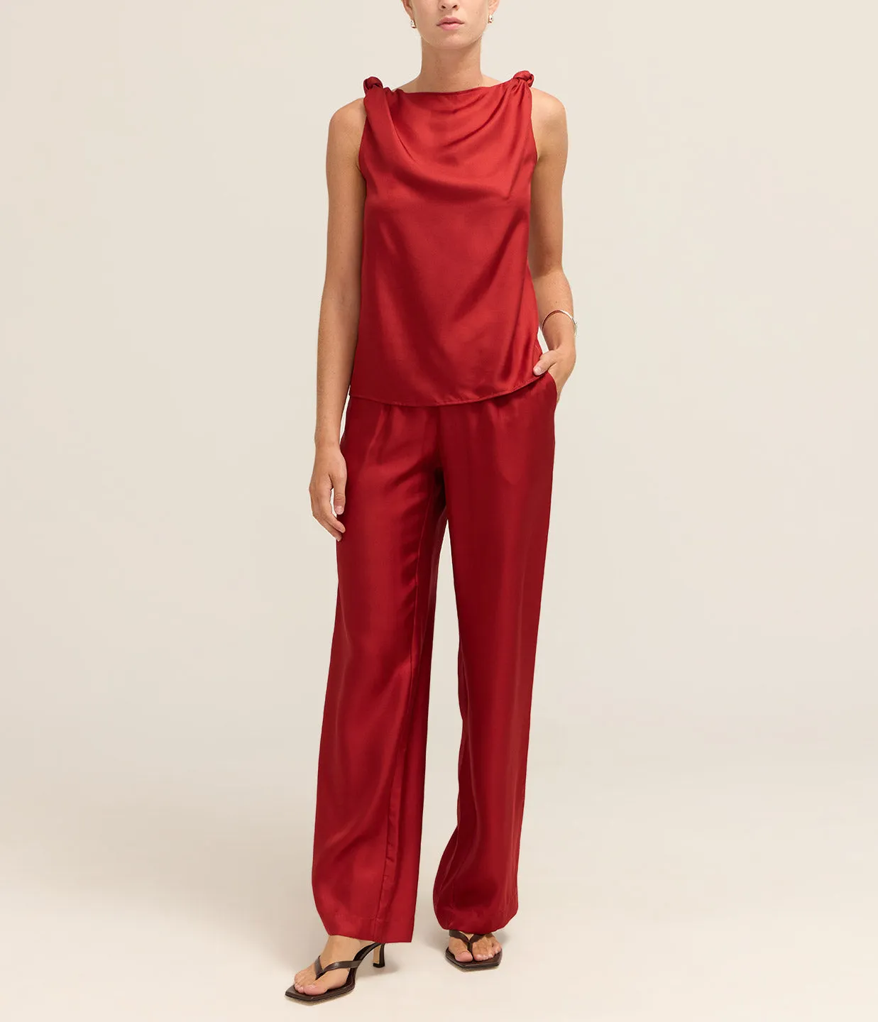 Alera Pants in Tomato