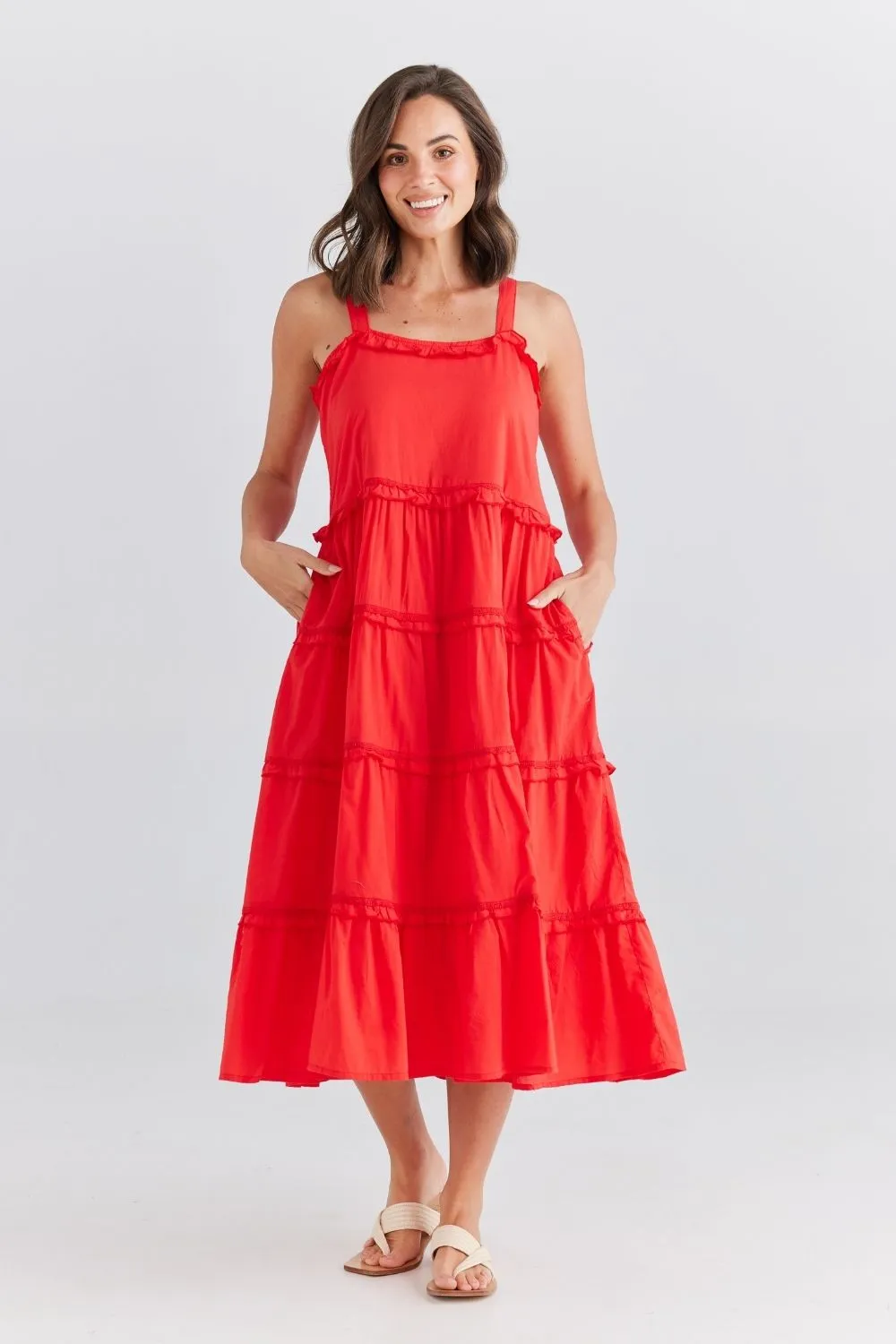 Alita Dress - Scarlet