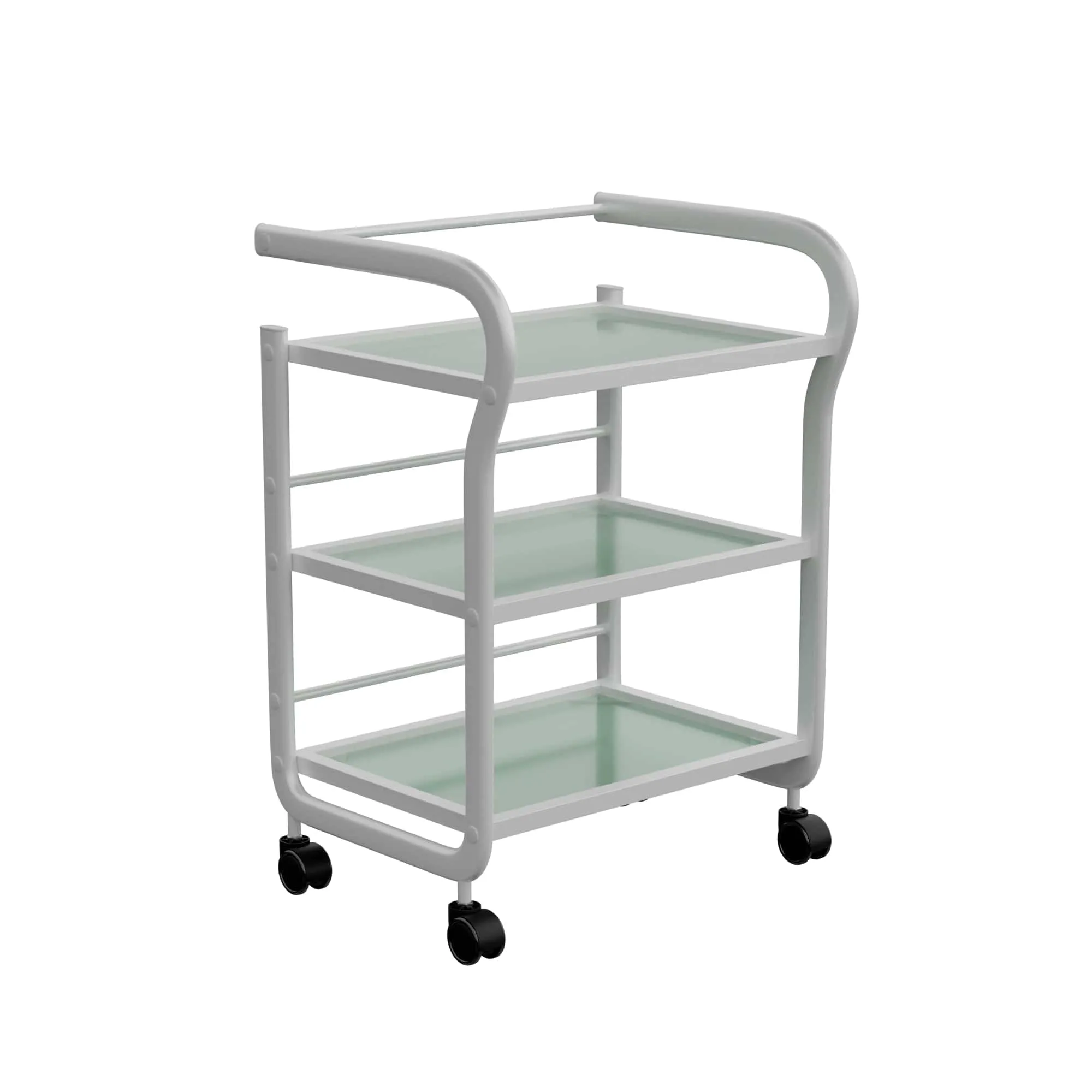 ARCUS Beauty Trolley with 3 Tier Glass Shelves (1013)