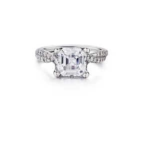 Asscher Cut Diamond Ring