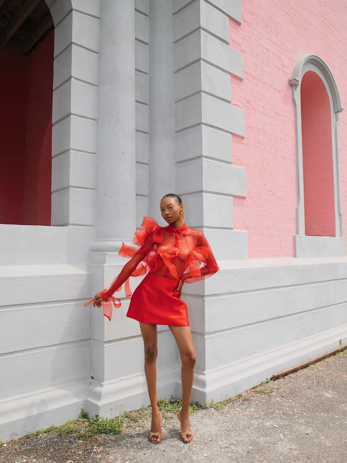Aubrey Shirt and Skirt Set