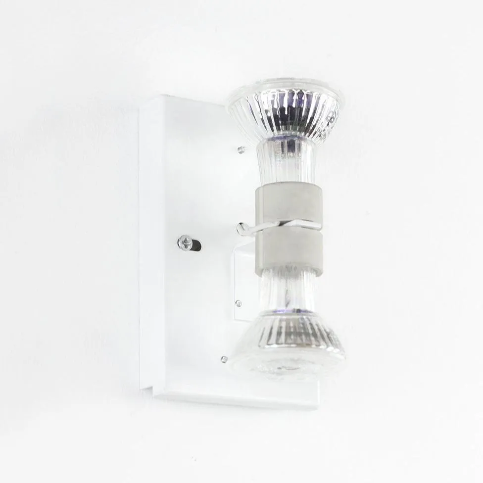 B8 Concrete Rectangular Wall Light - Light Grey - GANTlights