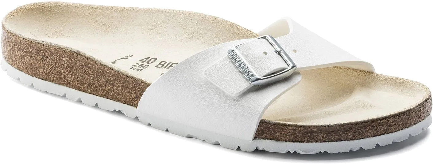 Birkenstock Madrid White Birko Flor
