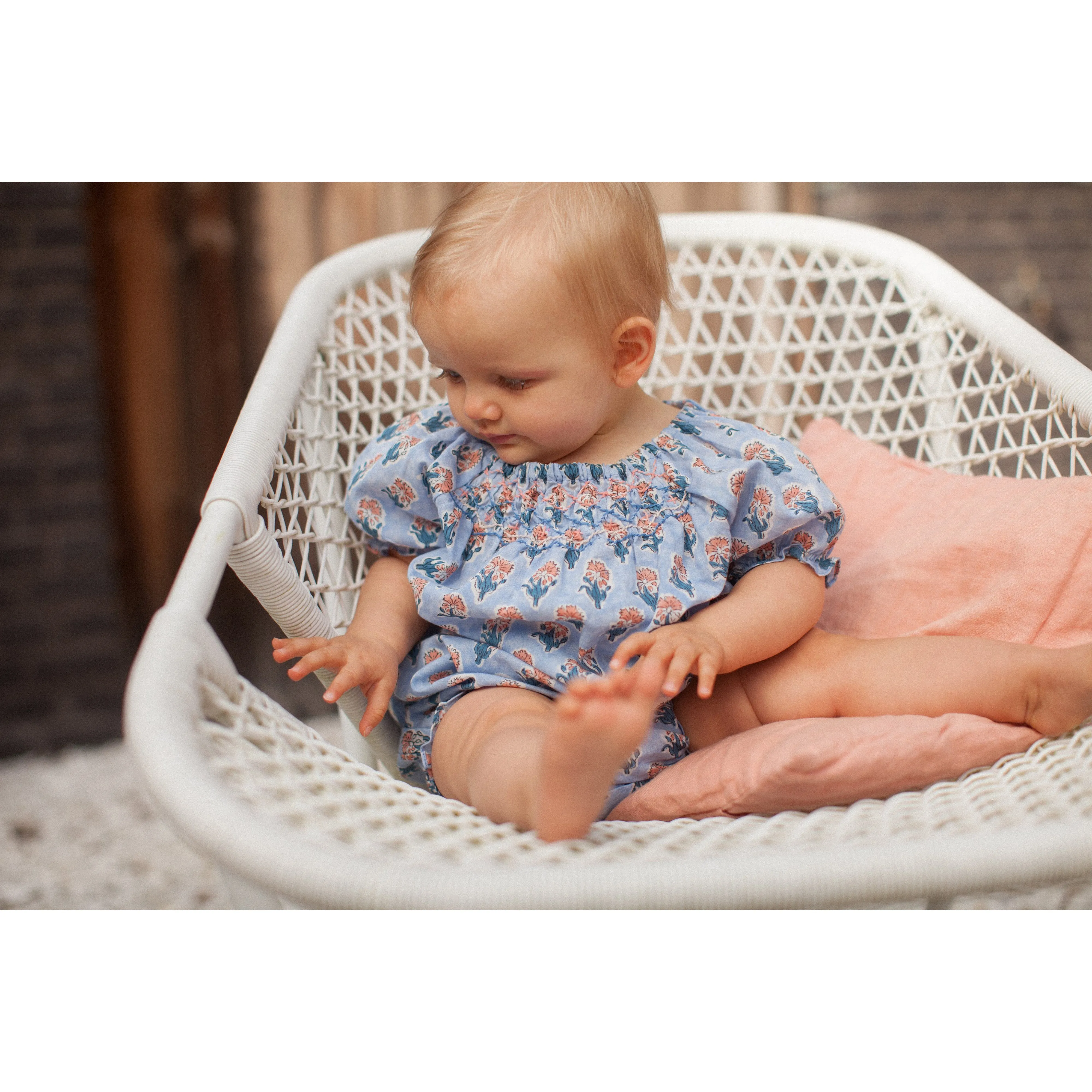 Bonheur du Jour Paris Baby BB Overall Blue Provence