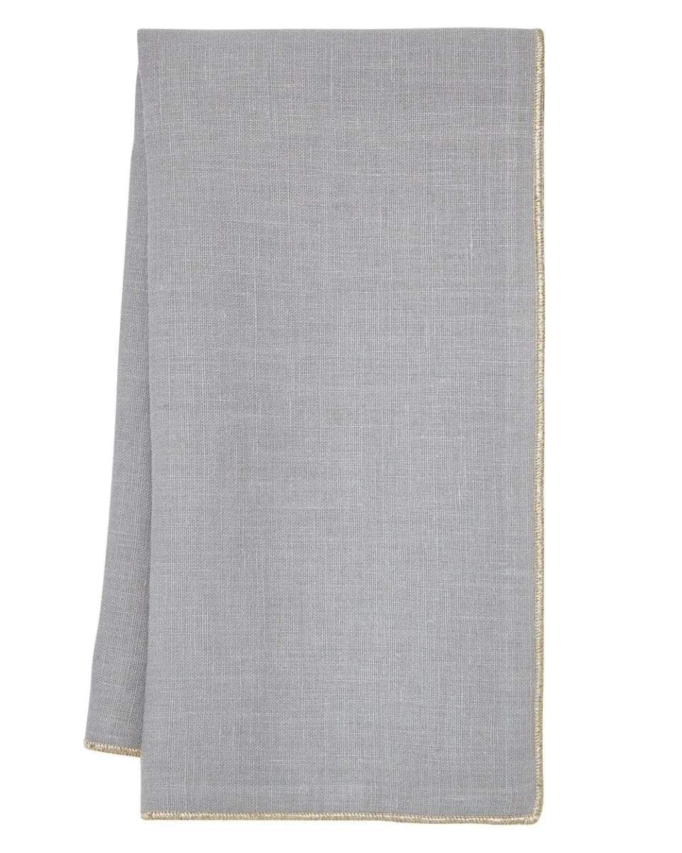Bowery Grey & Gold Napkins by Mode Living