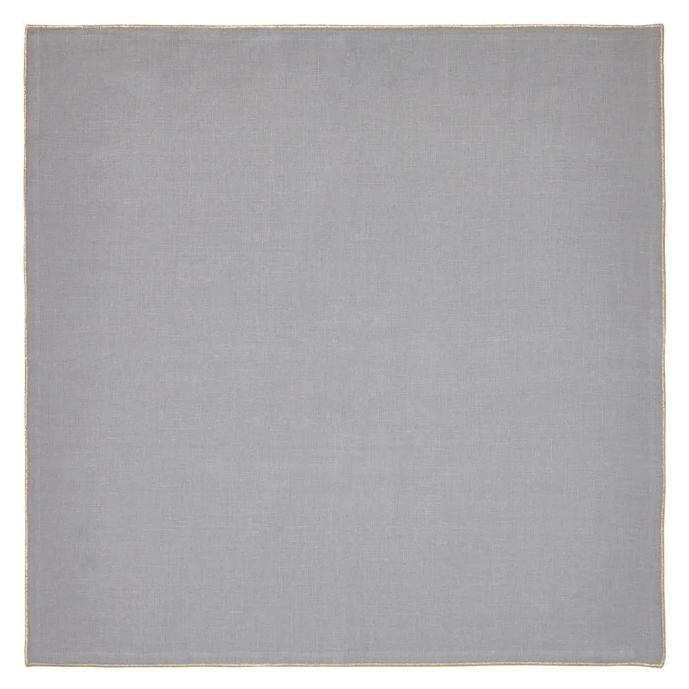 Bowery Grey & Gold Napkins by Mode Living