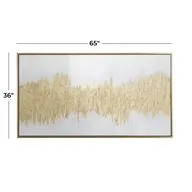 Canvas Art - Gold Geode Giltter Flakes Wall Art Decor