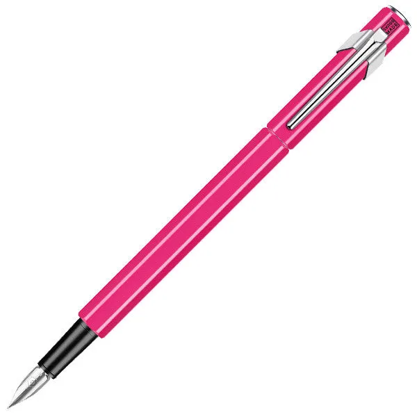 Caran d'Ache 849 Metal Fountain Pen Fluorescent Pink