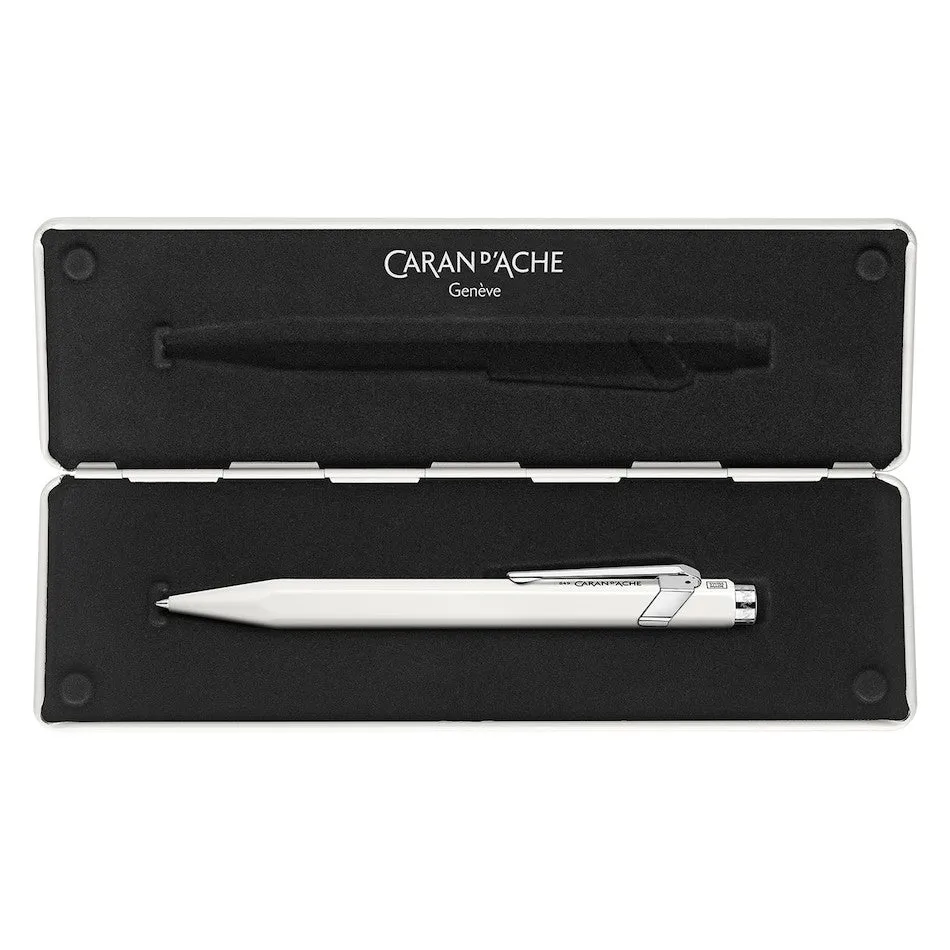 Caran d'Ache 849 Rollerball Pen with Slimpack White