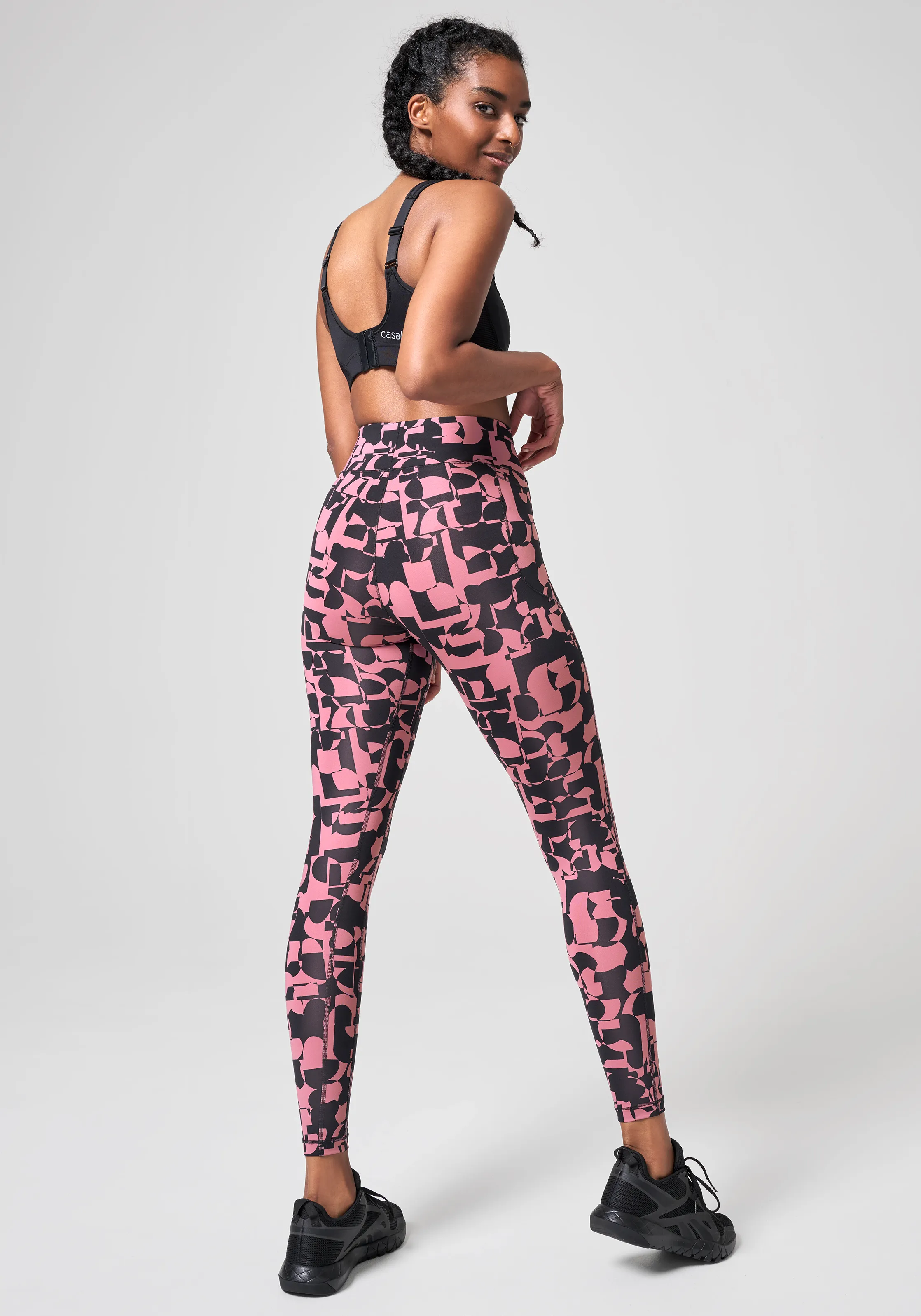 Casall Women&#x27;s Iconic Printed 7/8 Tights Echo Pink | Buy Casall Women&#x27;s Iconic Printed 7/8 Tights Echo Pink here | Outnorth