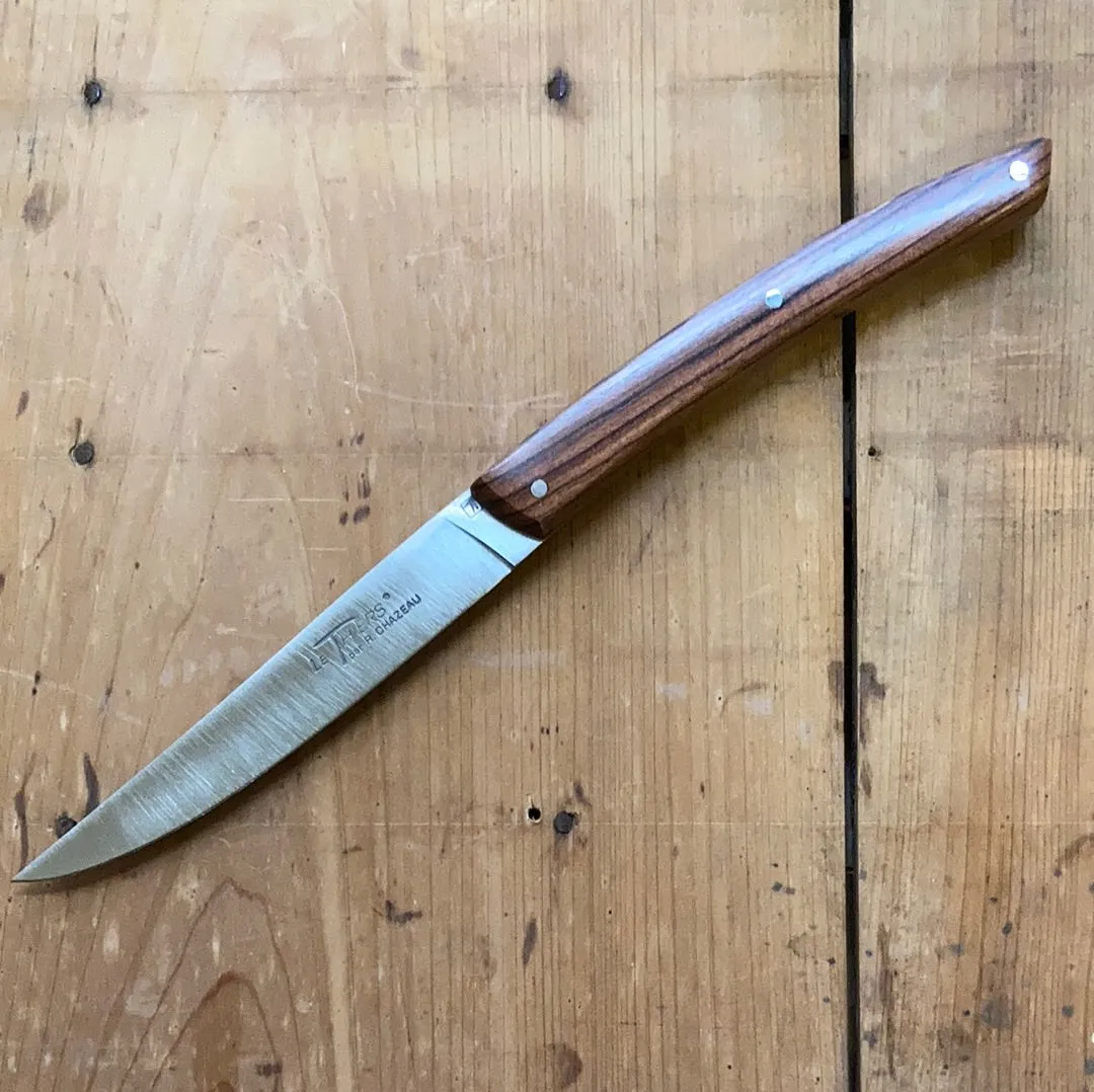 Chazeau Honoré Le Thiers Steak Knife Set Stainless Violetwood Handle - 6 Pieces