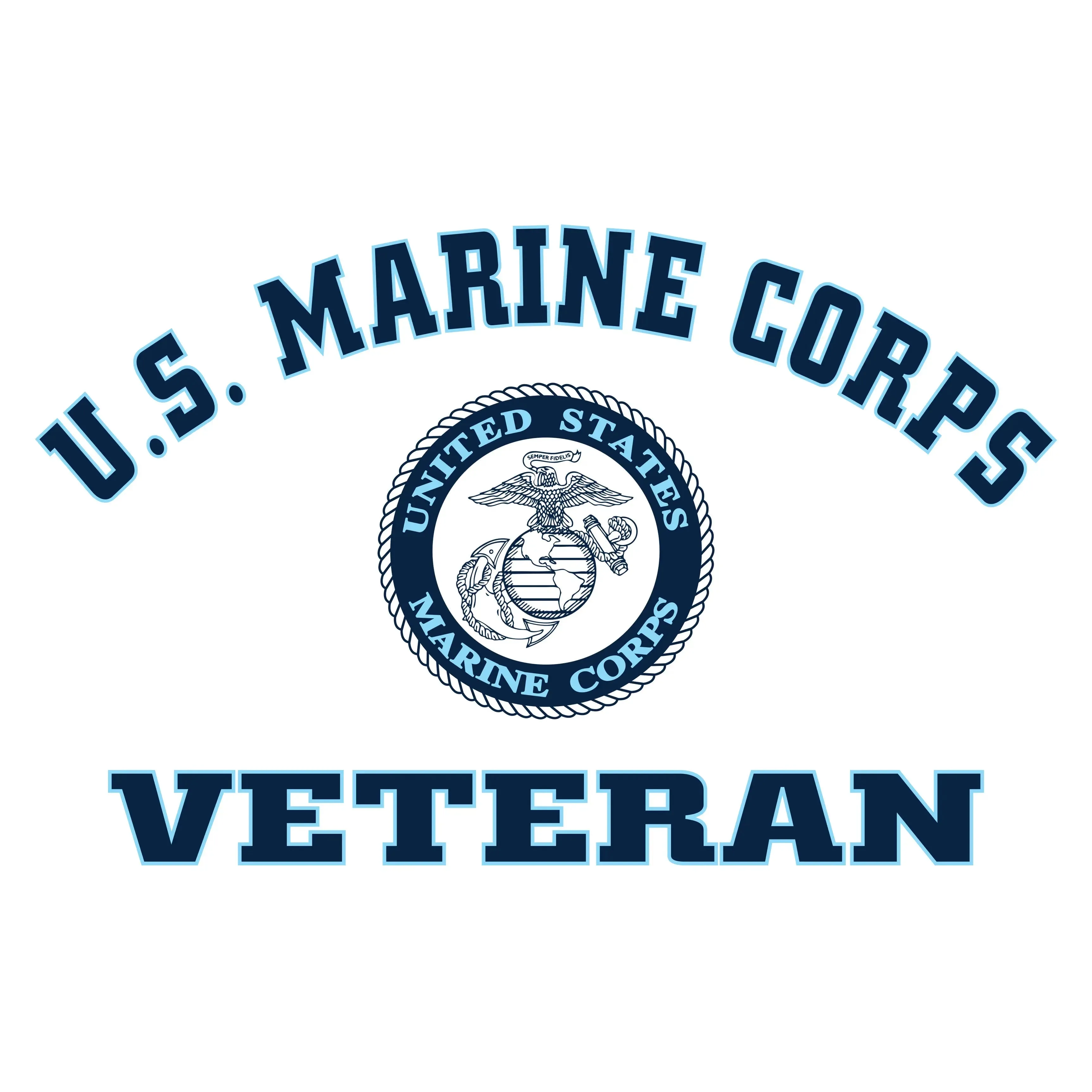 Closeout U.S. Marine Veteran Sport Grey Tee