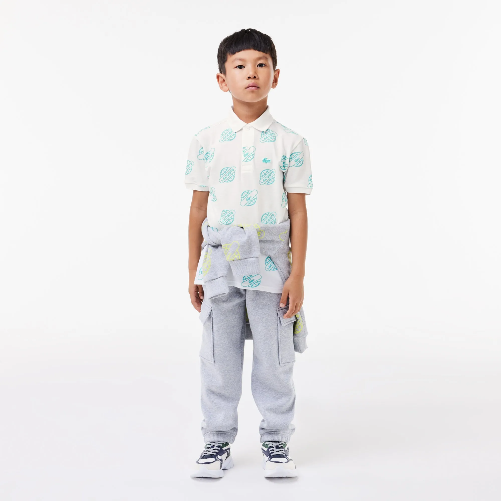 Cotton Piqué Print Polo Shirt