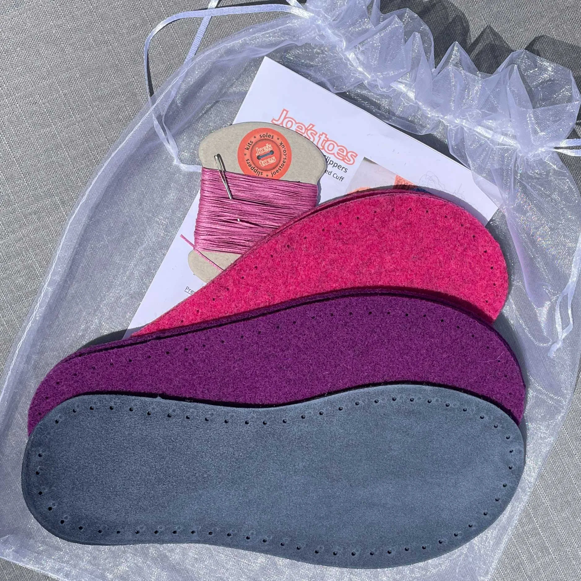 Crossover Slipper Kit WITHOUT the yarn - choice of colors