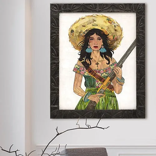 CUSTOM PISTOLERA original paper collage