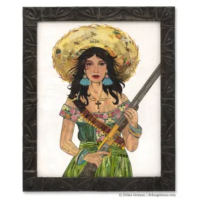 CUSTOM PISTOLERA original paper collage