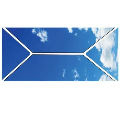 Double Glazed Contemporary Roof Lantern with Active Neutral Glazing - All Sizes