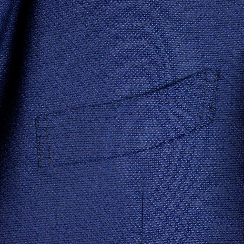 Drapers blue hopsack wool single-breasted sport coat, 9 oz. wool