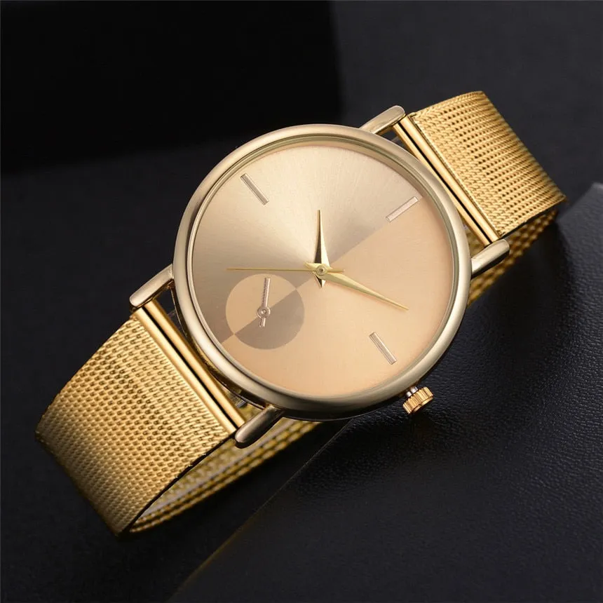 Fashion Brand Watch Women Luxury Women's Casual Quartz Silicone Strap Band Watch Analog Wrist Watch D40