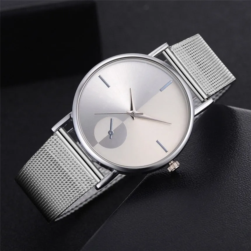 Fashion Brand Watch Women Luxury Women's Casual Quartz Silicone Strap Band Watch Analog Wrist Watch D40