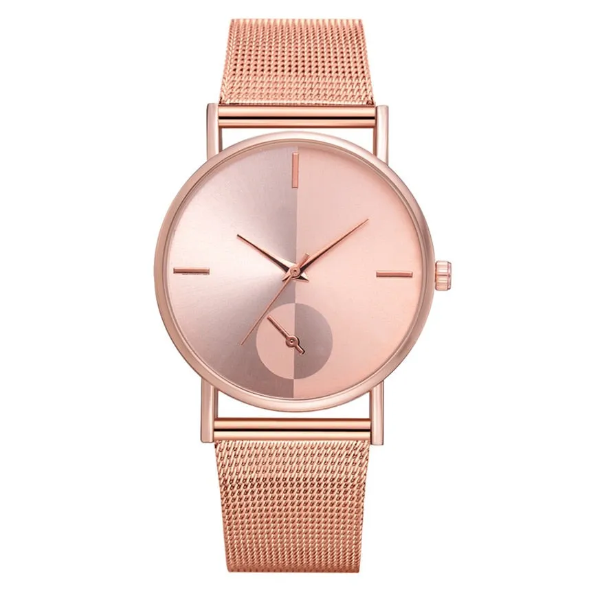 Fashion Brand Watch Women Luxury Women's Casual Quartz Silicone Strap Band Watch Analog Wrist Watch D40