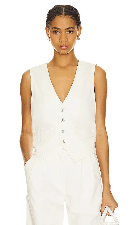 Favorite Daughter The Poppy Vest in White