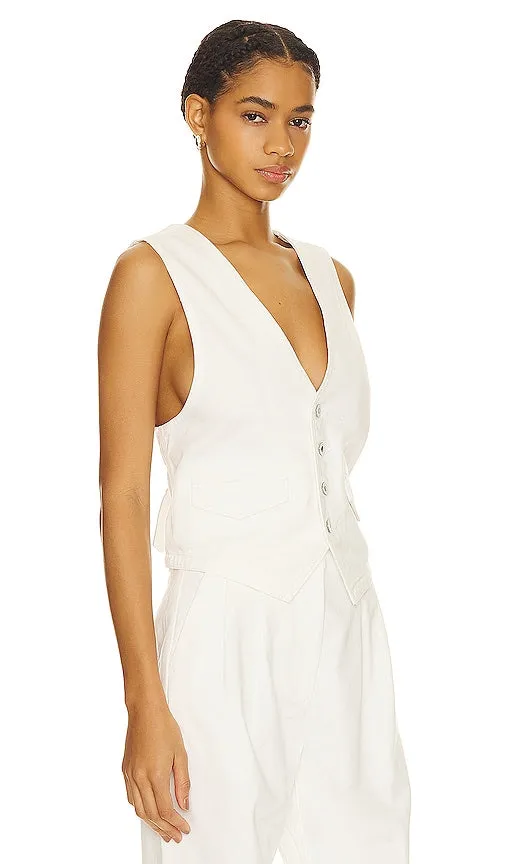 Favorite Daughter The Poppy Vest in White