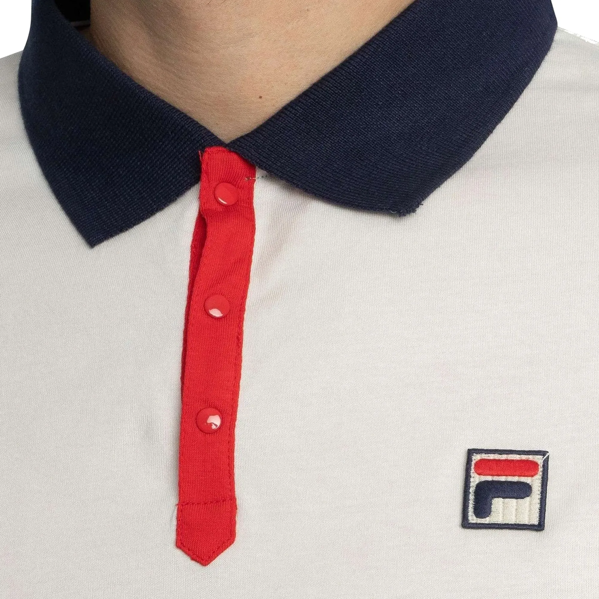 Fila Panatta 2 Polo Shirt Gardenia/Fila Navy/Fila Red