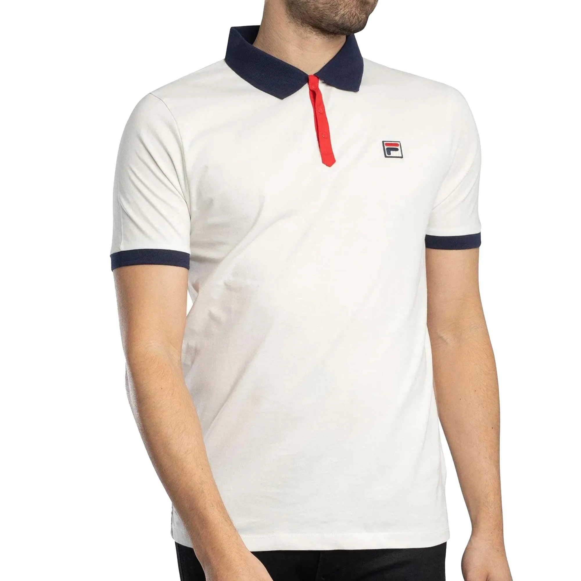 Fila Panatta 2 Polo Shirt Gardenia/Fila Navy/Fila Red