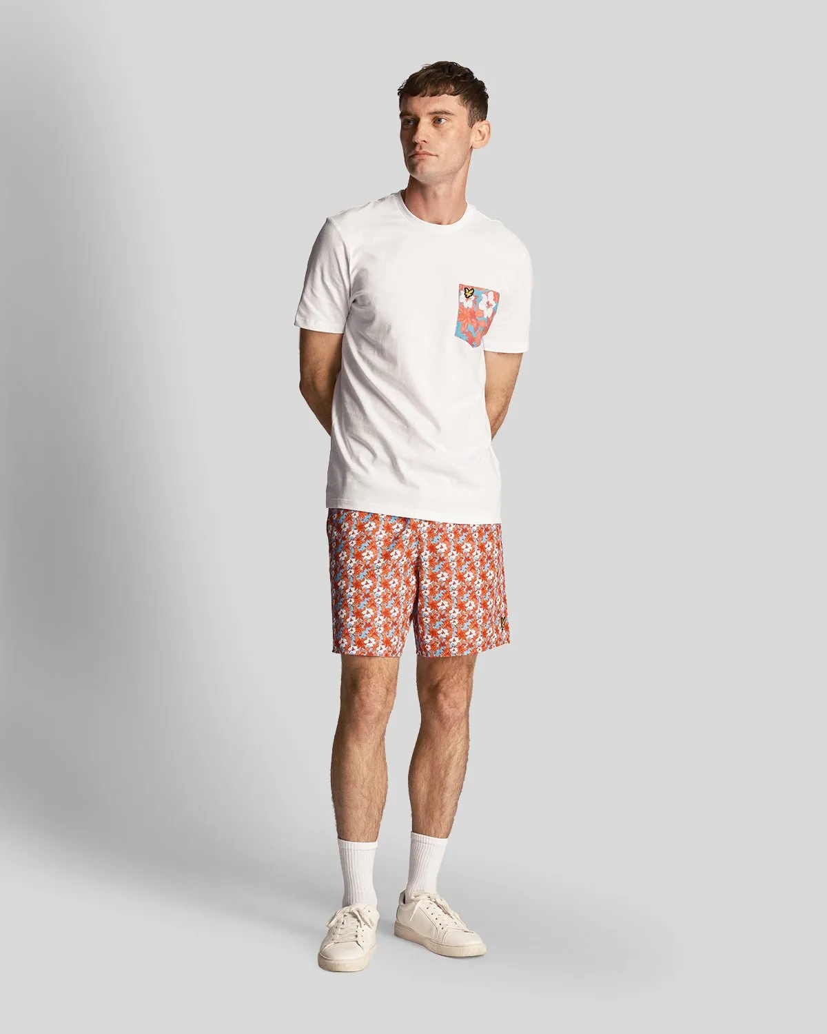 Floral Print Resort Swim Shorts
