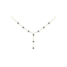 Frisky Points Black Necklace