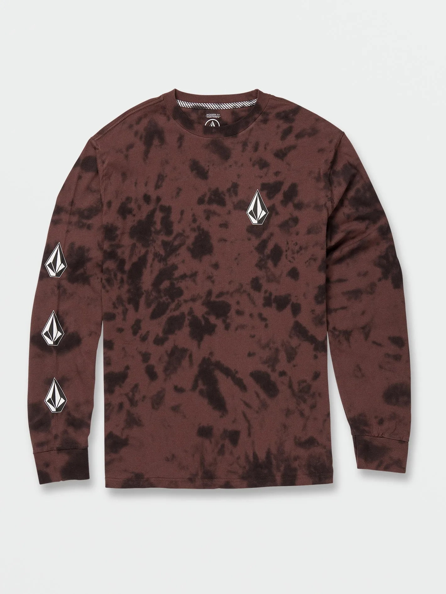 Iconic Stone Dye Long Sleeve Tee - Mahogany