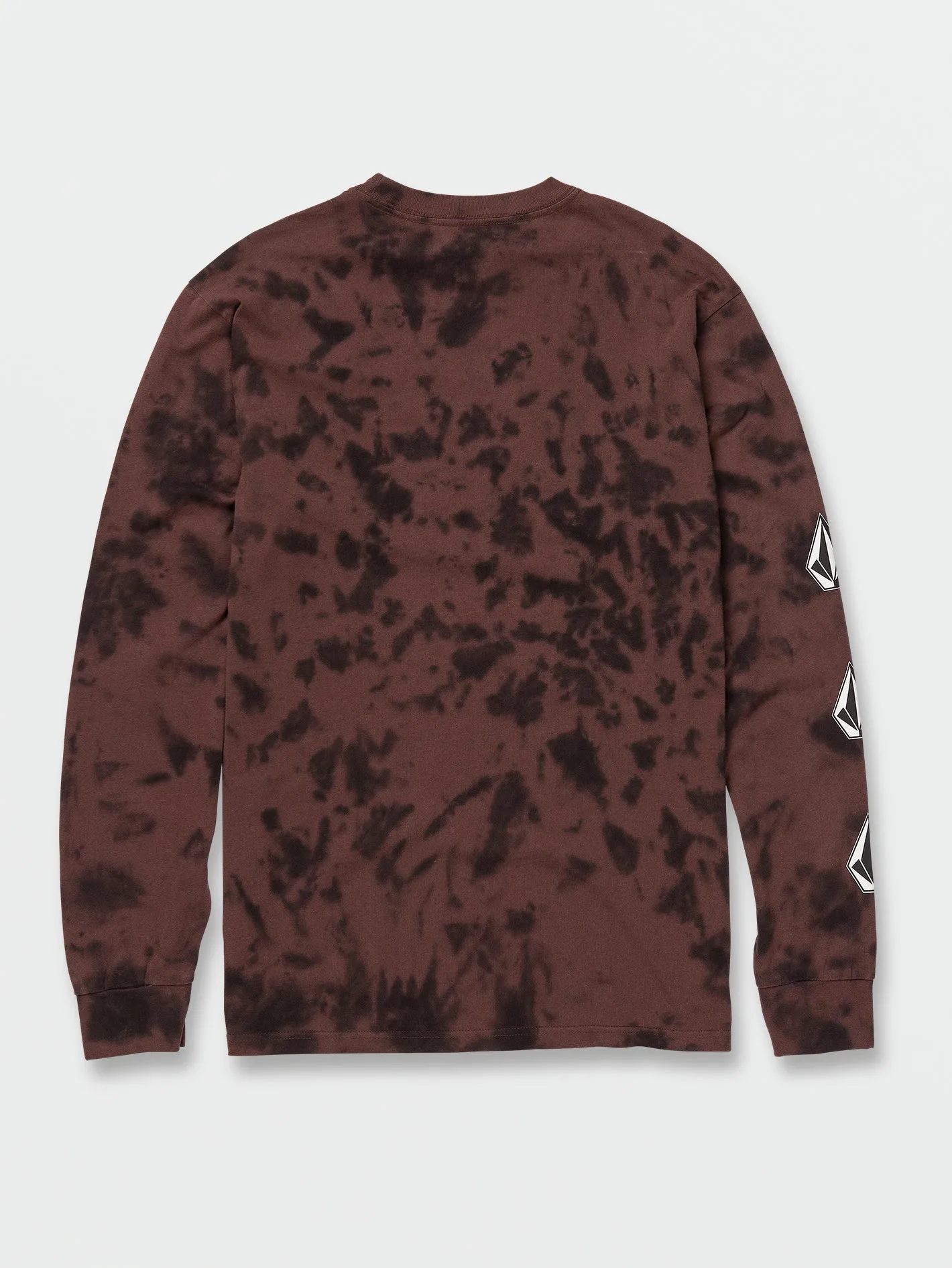 Iconic Stone Dye Long Sleeve Tee - Mahogany