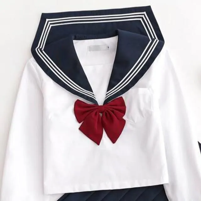 Japanese Black Sweet Transparent Sailor Uniform