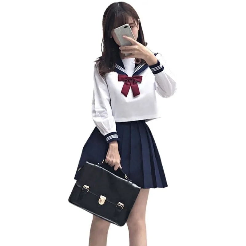 Japanese Black Sweet Transparent Sailor Uniform