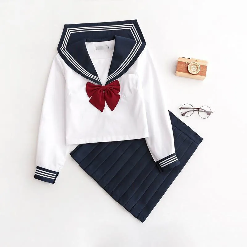 Japanese Black Sweet Transparent Sailor Uniform